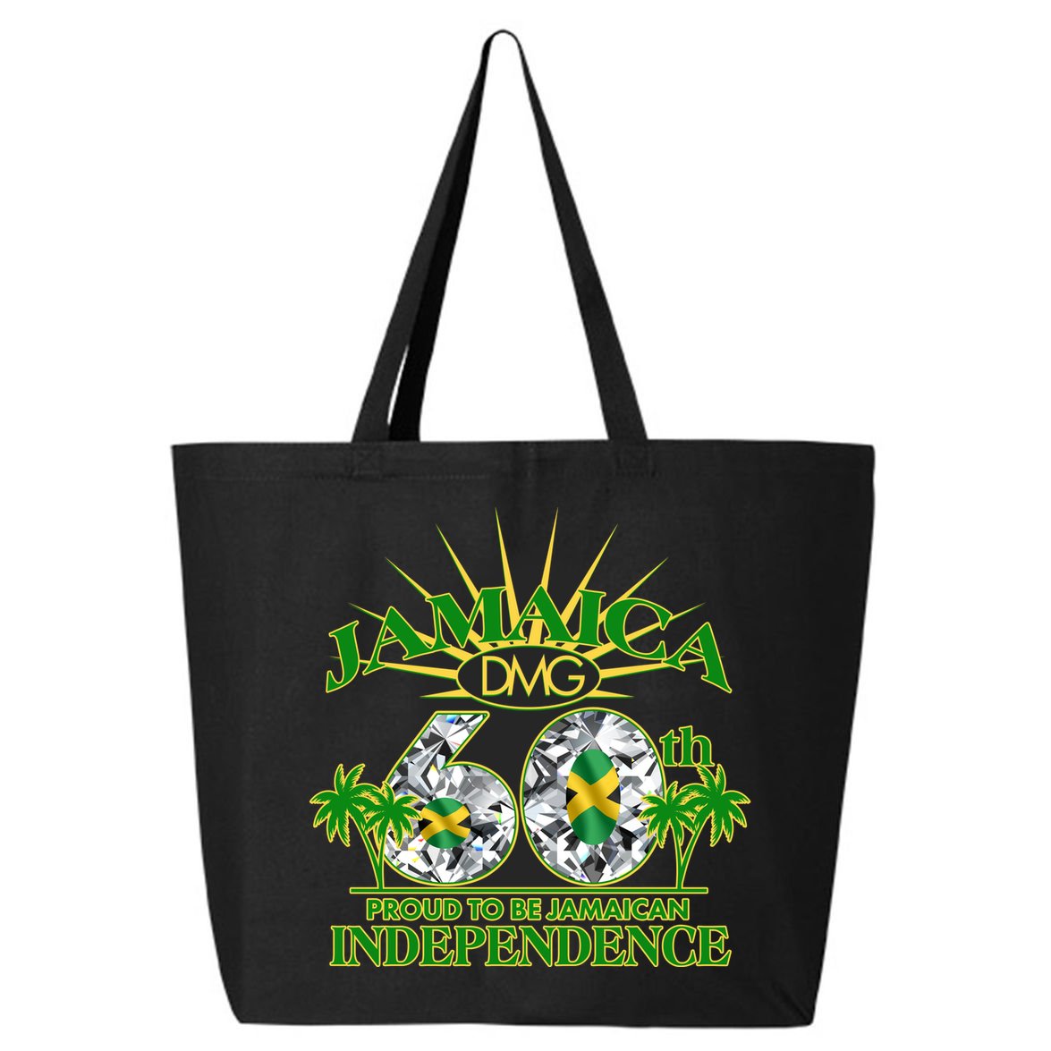 Jamaica 60th Independence Proud To Be Jamaican 25L Jumbo Tote
