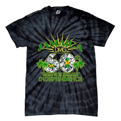 Jamaica 60th Independence Proud To Be Jamaican Tie-Dye T-Shirt