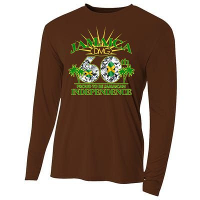 Jamaica 60th Independence Proud To Be Jamaican Cooling Performance Long Sleeve Crew