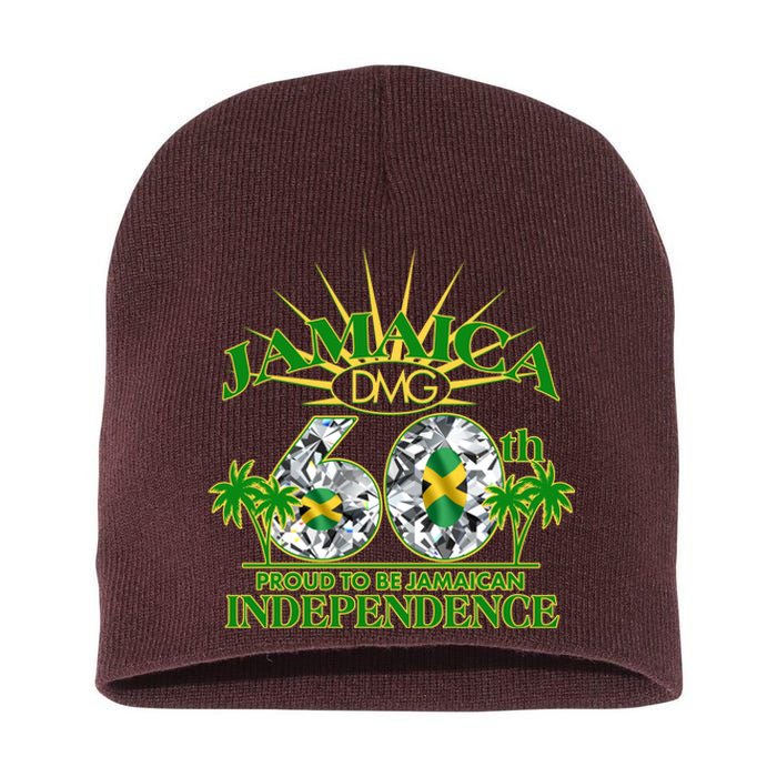 Jamaica 60th Independence Proud To Be Jamaican Short Acrylic Beanie