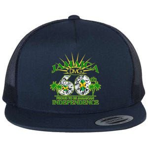 Jamaica 60th Independence Proud To Be Jamaican Flat Bill Trucker Hat