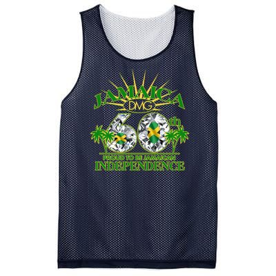 Jamaica 60th Independence Proud To Be Jamaican Mesh Reversible Basketball Jersey Tank