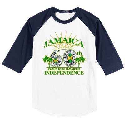 Jamaica 60th Independence Proud To Be Jamaican Baseball Sleeve Shirt