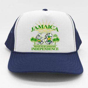 Jamaica 60th Independence Proud To Be Jamaican Trucker Hat