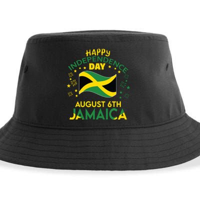 Jamaica 62nd Independence Day Jamaican Pride Jamaica Flag Sustainable Bucket Hat