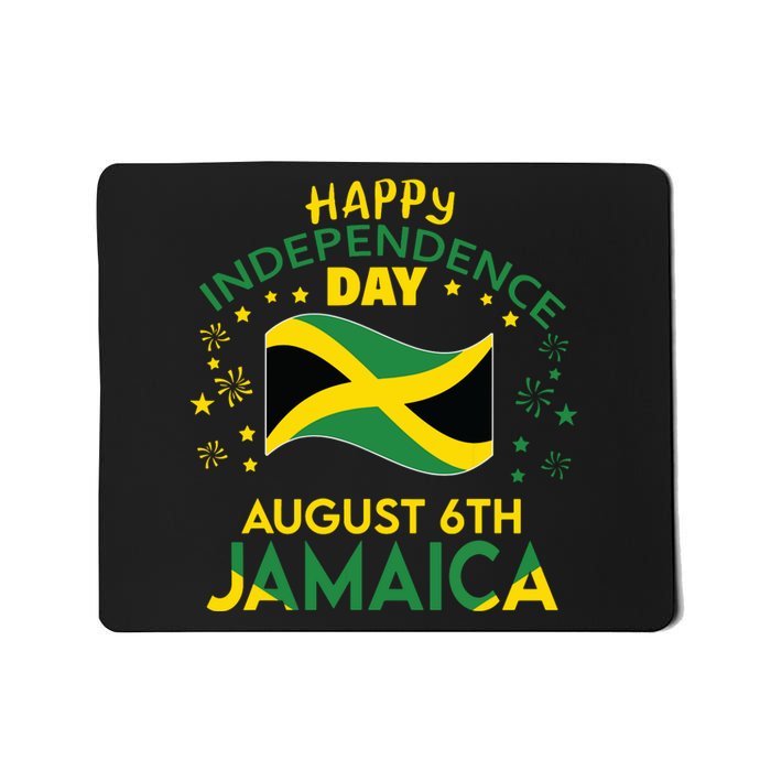 Jamaica 62nd Independence Day Jamaican Pride Jamaica Flag Mousepad