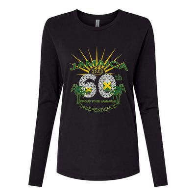 Jamaica 60th Independence Proud To Be Jamaican Womens Cotton Relaxed Long Sleeve T-Shirt