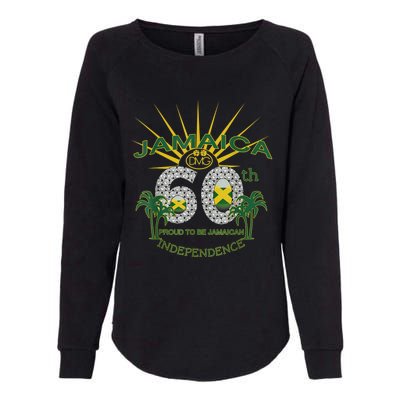 Jamaica 60th Independence Proud To Be Jamaican Womens California Wash Sweatshirt