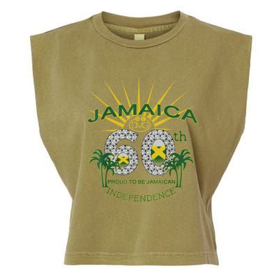 Jamaica 60th Independence Proud To Be Jamaican Garment-Dyed Women's Muscle Tee