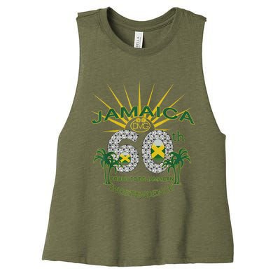 Jamaica 60th Independence Proud To Be Jamaican Women's Racerback Cropped Tank