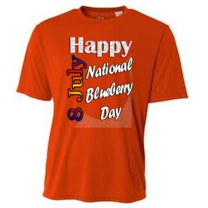 July 8th National Blueberry Day T Fun Idea Gift Cooling Performance Crew T-Shirt