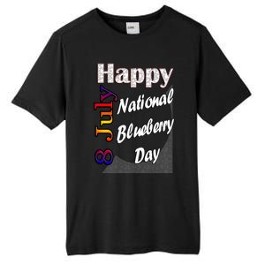 July 8th National Blueberry Day T Fun Idea Gift Tall Fusion ChromaSoft Performance T-Shirt