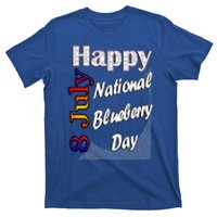 July 8th National Blueberry Day T Fun Idea Gift T-Shirt