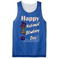 July 8th National Blueberry Day T Fun Idea Gift Mesh Reversible Basketball Jersey Tank