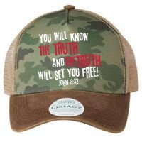 John 8:32 The Truth Will Set You Free Legacy Tie Dye Trucker Hat