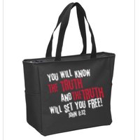 John 8:32 The Truth Will Set You Free Zip Tote Bag