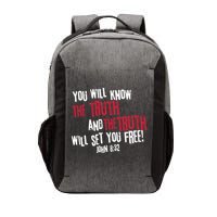 John 8:32 The Truth Will Set You Free Vector Backpack