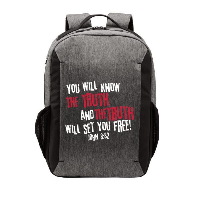John 8:32 The Truth Will Set You Free Vector Backpack
