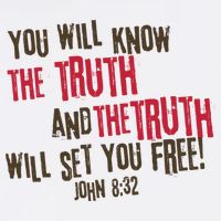 John 8:32 The Truth Will Set You Free Button