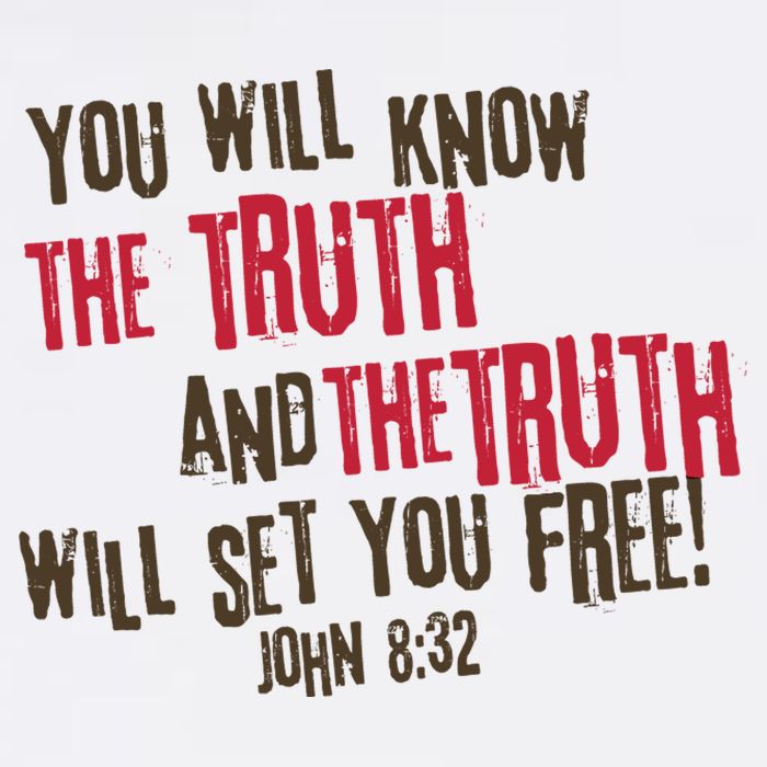 John 8:32 The Truth Will Set You Free Button