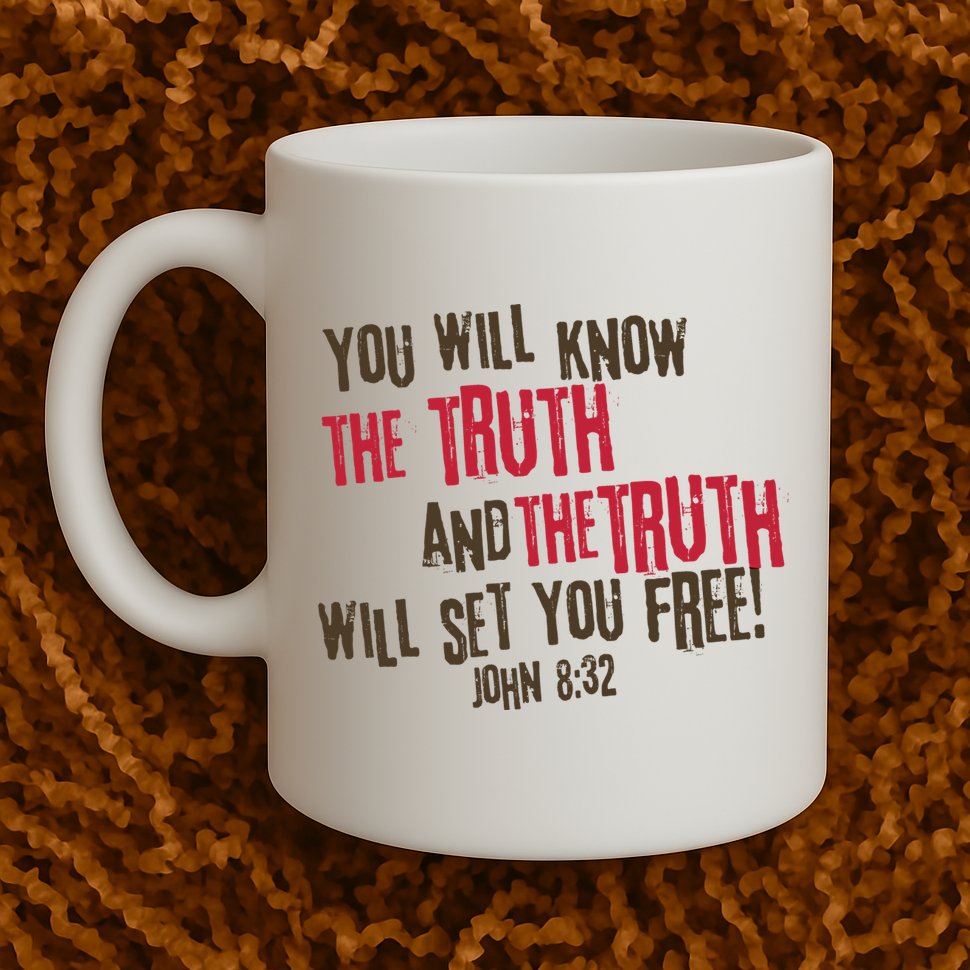 John 8:32 The Truth Will Set You Free Mug