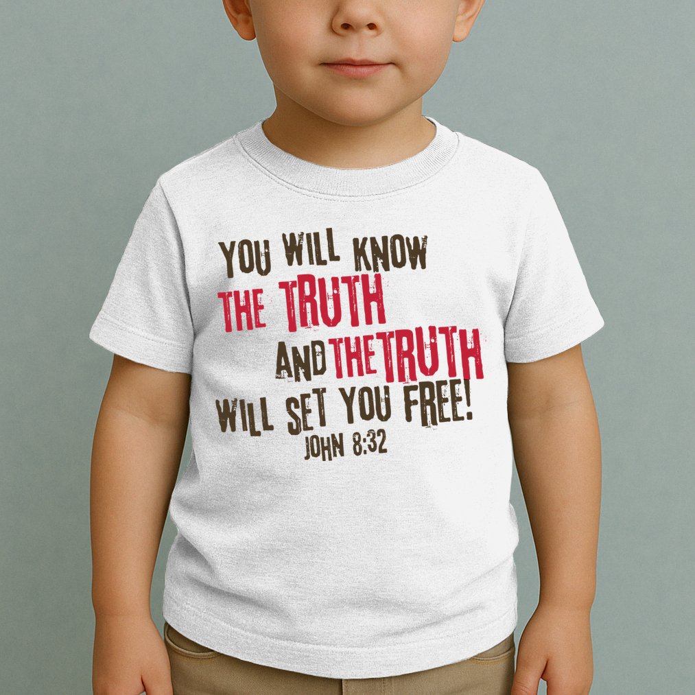 John 8:32 The Truth Will Set You Free Toddler T-Shirt