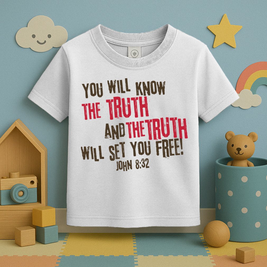John 8:32 The Truth Will Set You Free Toddler T-Shirt