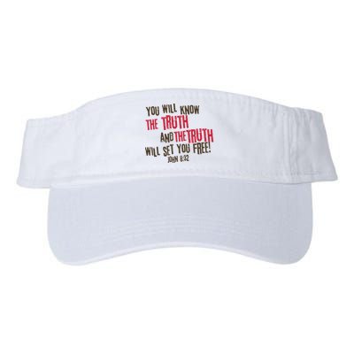 John 8:32 The Truth Will Set You Free Visor