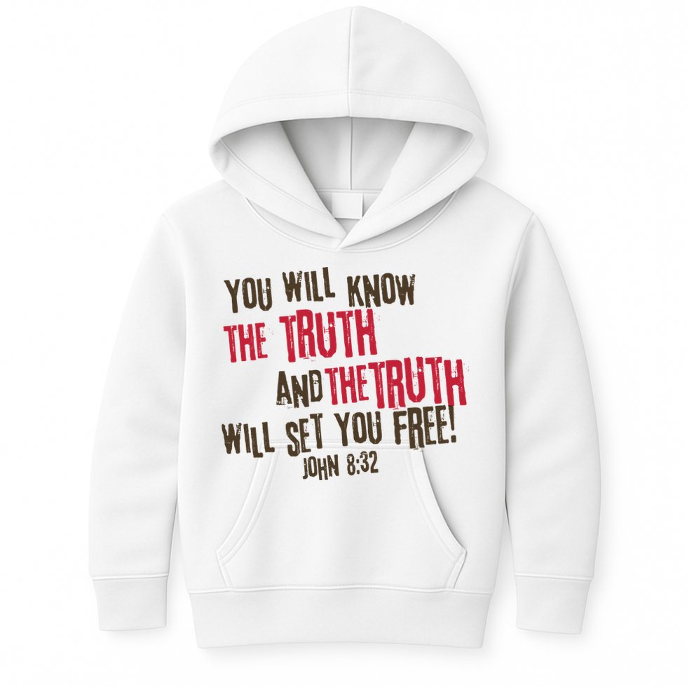 John 8:32 The Truth Will Set You Free Kids Hoodie