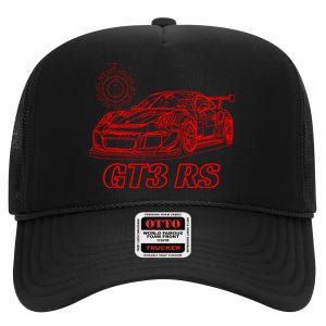 Jdm 90s Japan Motorsport Car Schematic Gt3 Rs Tech Jdm Lover Gift High Crown Mesh Back Trucker Hat