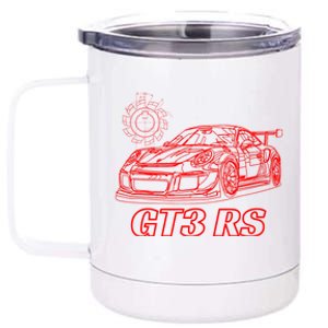 Jdm 90s Japan Motorsport Car Schematic Gt3 Rs Tech Jdm Lover Gift 12 oz Stainless Steel Tumbler Cup