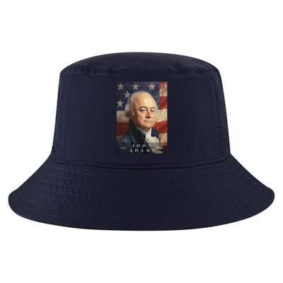 John Adams 2nd President Of The United States Portrait Cool Comfort Performance Bucket Hat