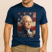 John Adams 2nd President Of The United States Portrait Cooling Performance Crew T-Shirt
