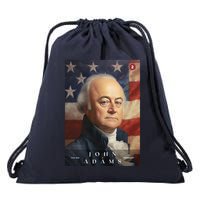 John Adams 2nd President Of The United States Portrait Drawstring Bag