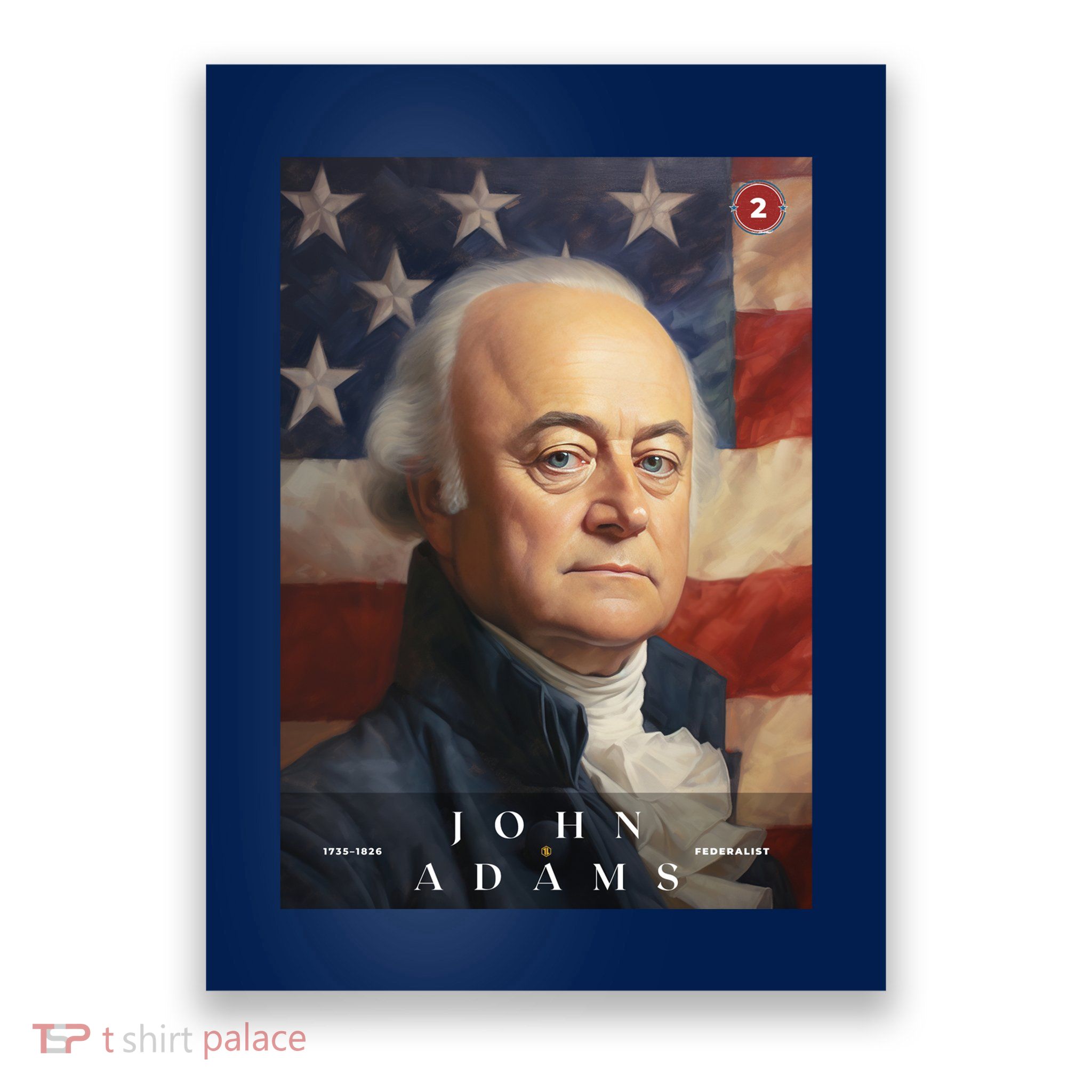 John Adams 2nd President Of The United States Portrait Poster