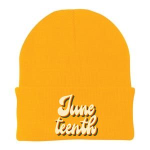 Juneteenth African American Pride Retro Knit Cap Winter Beanie