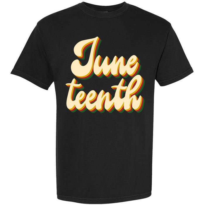 Juneteenth African American Pride Retro Garment-Dyed Heavyweight T-Shirt