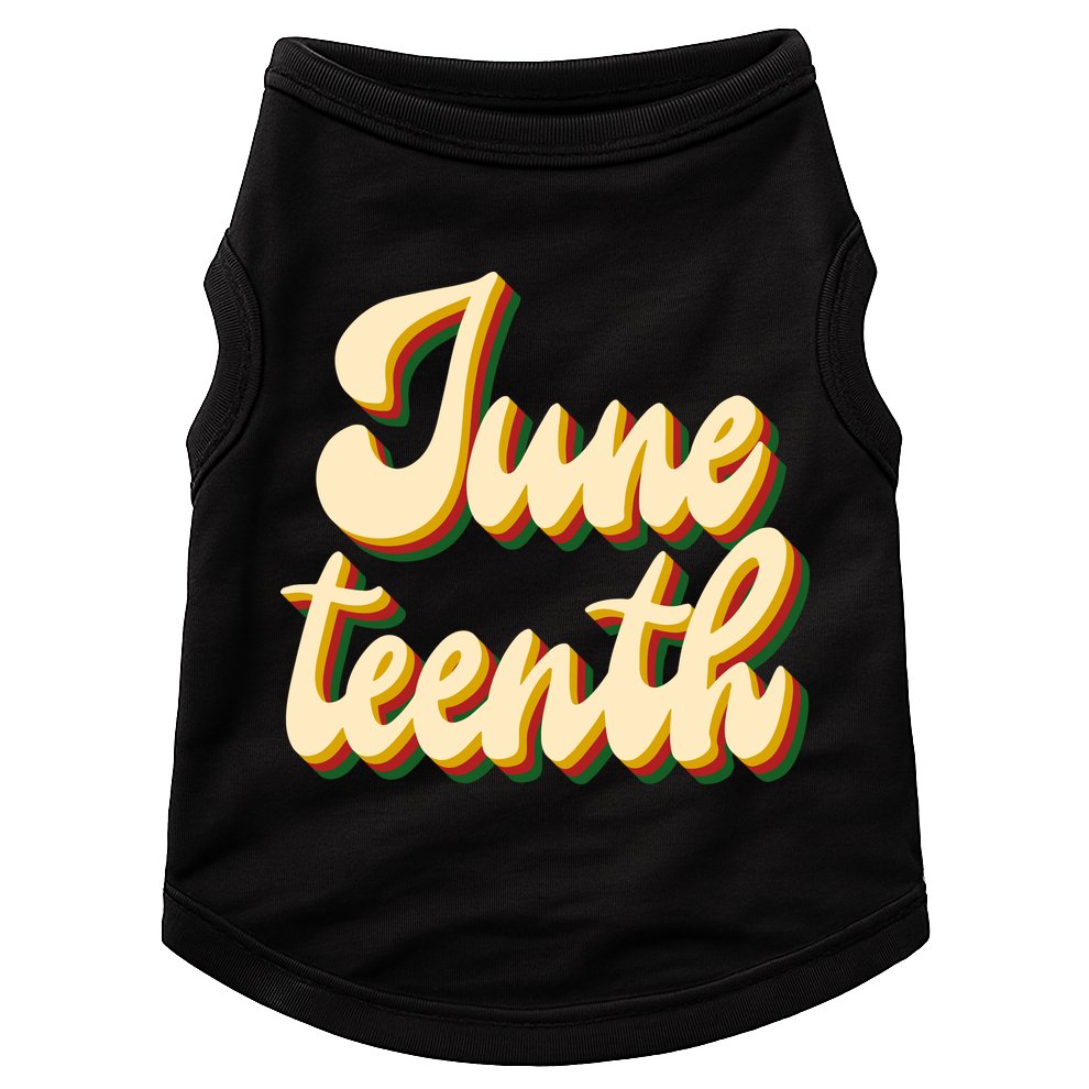 Juneteenth African American Pride Retro Doggie Tank