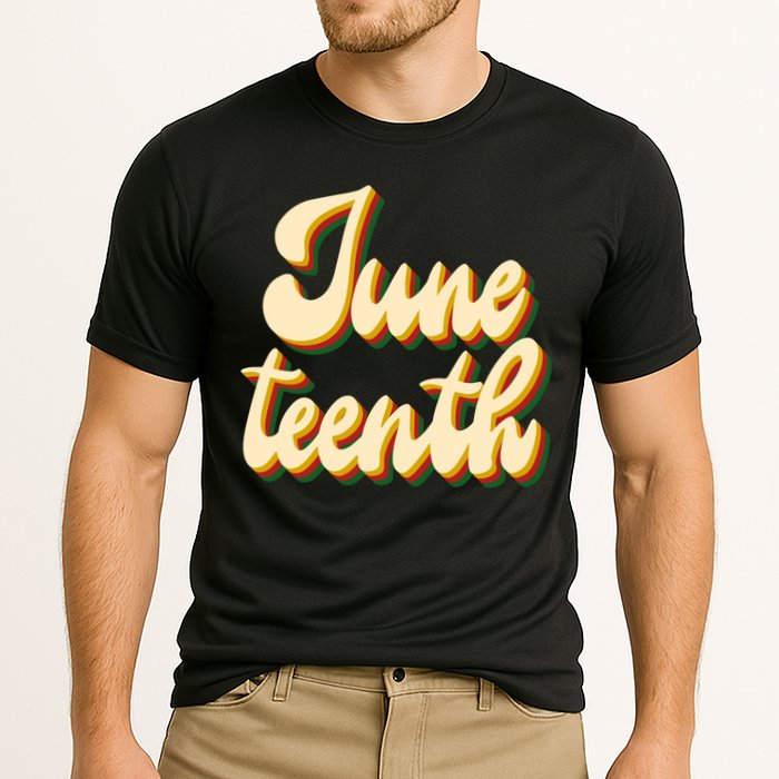 Juneteenth African American Pride Retro Cooling Performance Crew T-Shirt