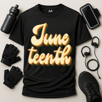 Juneteenth African American Pride Retro Cooling Performance Crew T-Shirt