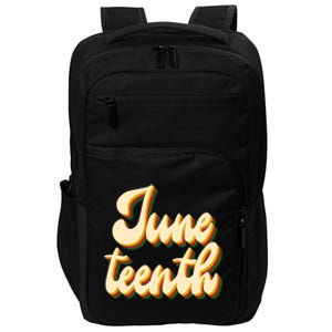 Juneteenth African American Pride Retro Impact Tech Backpack