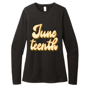 Juneteenth African American Pride Retro Womens CVC Long Sleeve Shirt