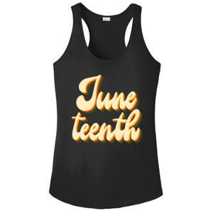 Juneteenth African American Pride Retro Ladies PosiCharge Competitor Racerback Tank