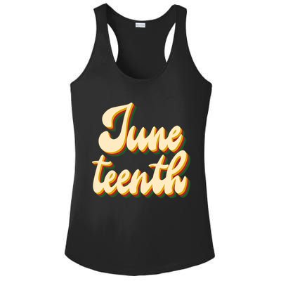 Juneteenth African American Pride Retro Ladies PosiCharge Competitor Racerback Tank