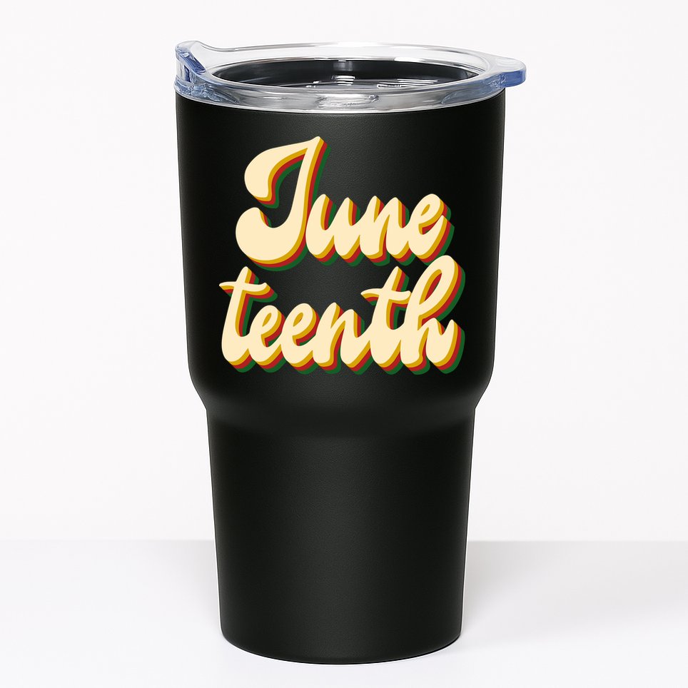 Juneteenth African American Pride Retro Tumbler