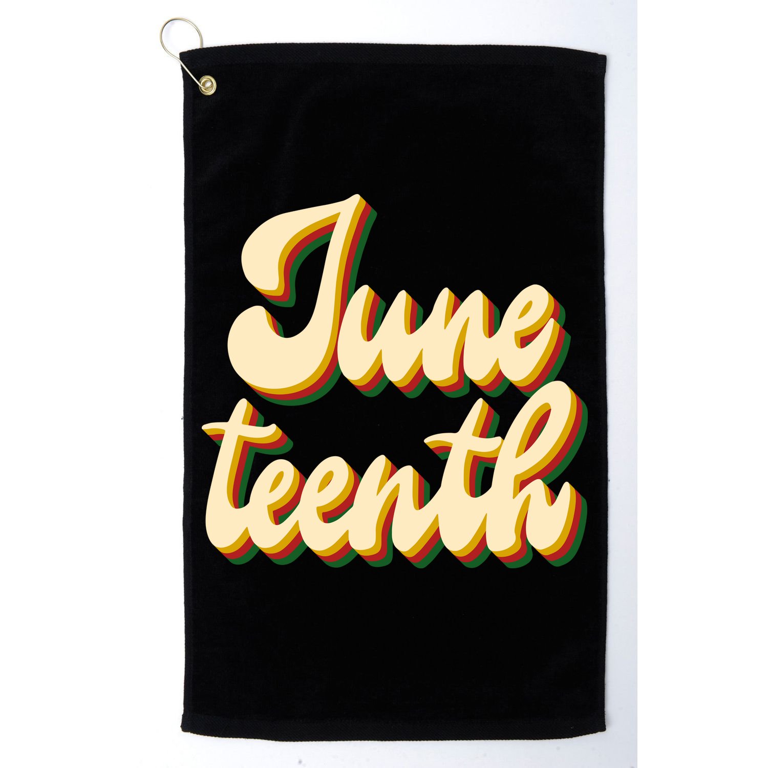 Juneteenth African American Pride Retro Golf Towel