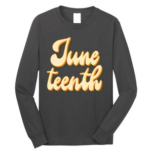 Juneteenth African American Pride Retro Long Sleeve Shirt