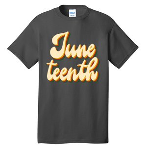 Juneteenth African American Pride Retro Tall T-Shirt