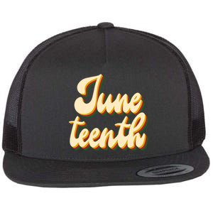 Juneteenth African American Pride Retro Flat Bill Trucker Hat