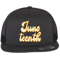 Juneteenth African American Pride Retro Flat Bill Trucker Hat